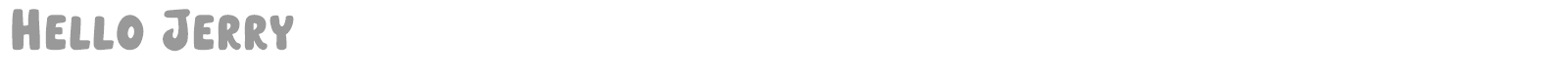 Hello Jerry font preview